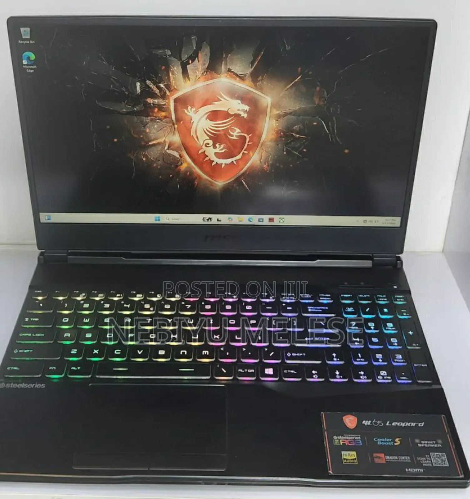 New Laptop MSI MSI Sword 15 16GB Intel Core i5 SSD 512GB