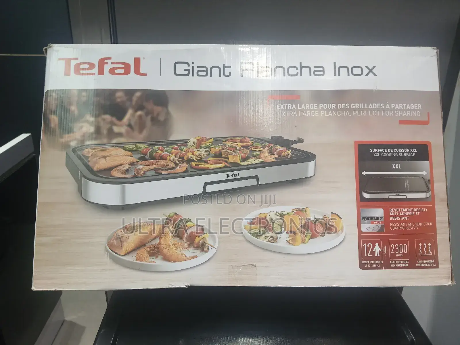 Tefal Cb631d Giant Plancha Grill. XXL Cooking Surface: Designed To