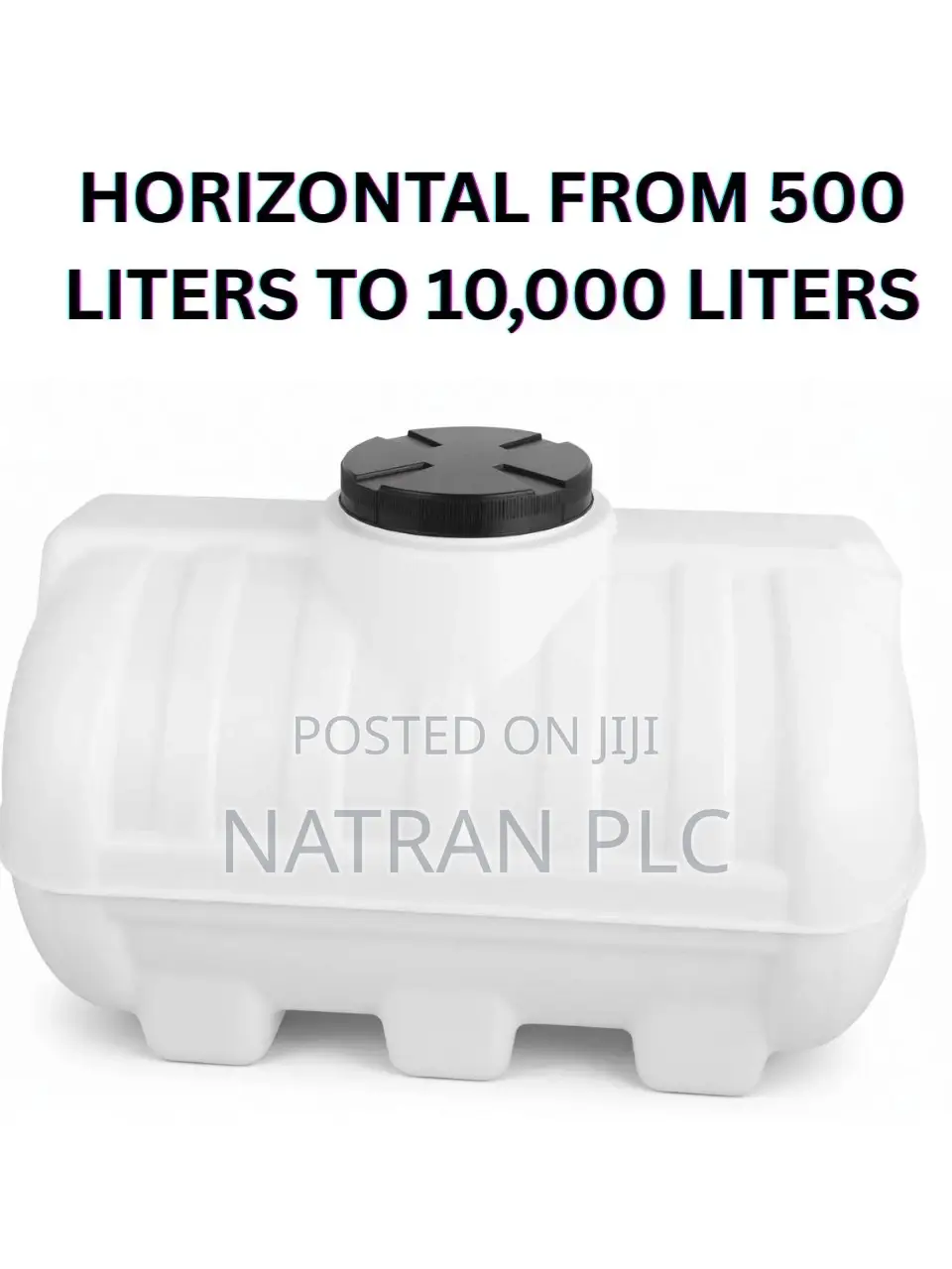 ሮቶ ታንከር Vertical/Horizontal Water Tanker - የውሃ ታንከር (Rotto) Plastic