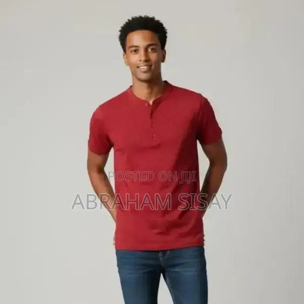 Short-Sleeve Henley T-Shirt