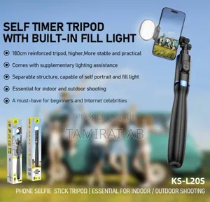 Koosda Ks-L020s Selfie Stick Tripod With Fill Light Bluetooth Remote