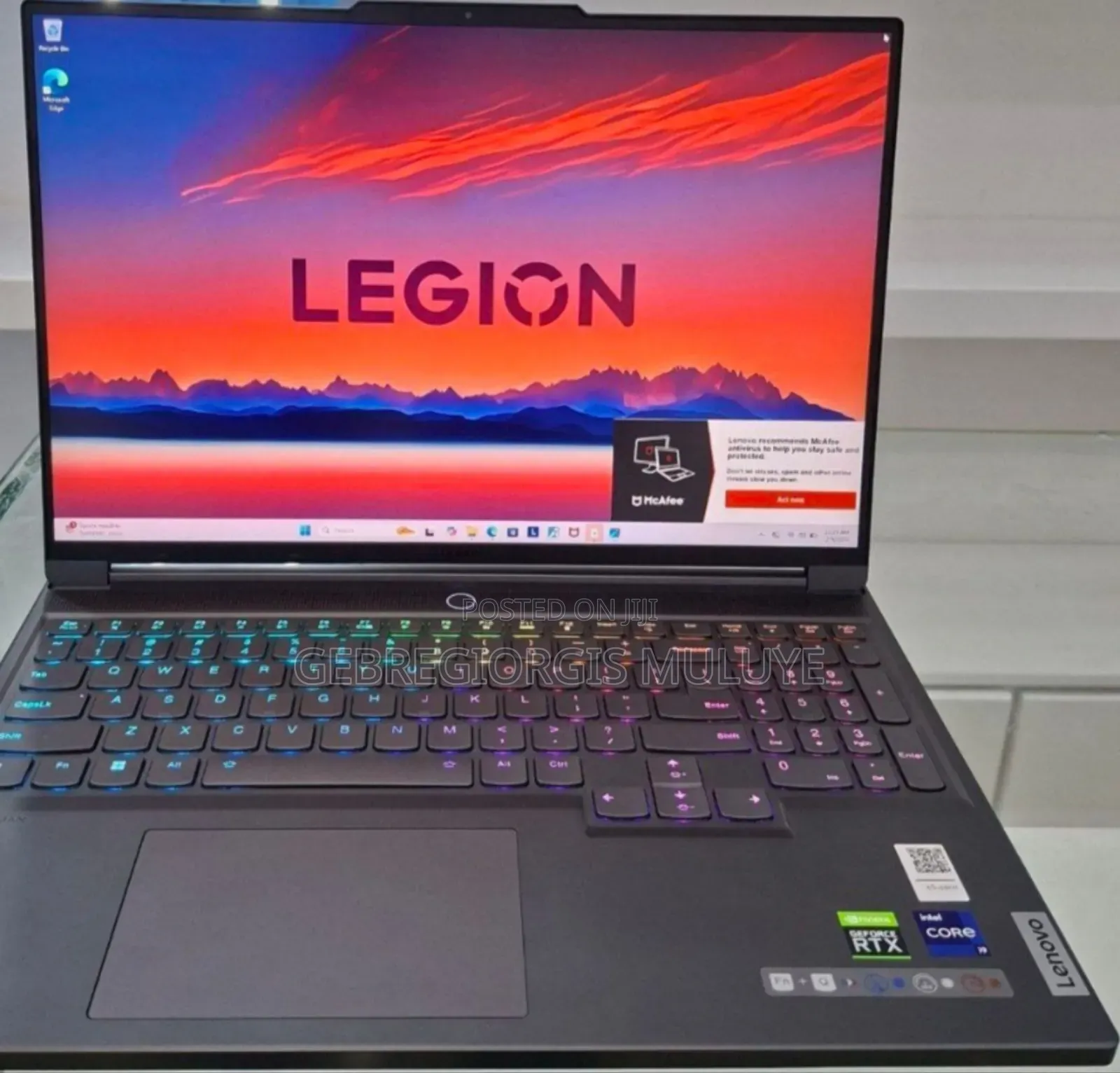 New Laptop Lenovo Legion 7 16GB Intel Core i9 SSD 1T