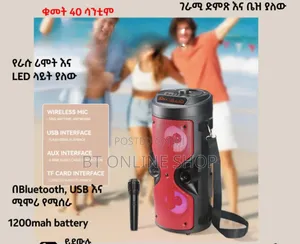 በቻርጅ የሚሰራ ብሉቱዝ ስፒከር