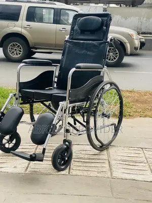 Lightweight Foldable Folding Wheelchair With Commode Reclining