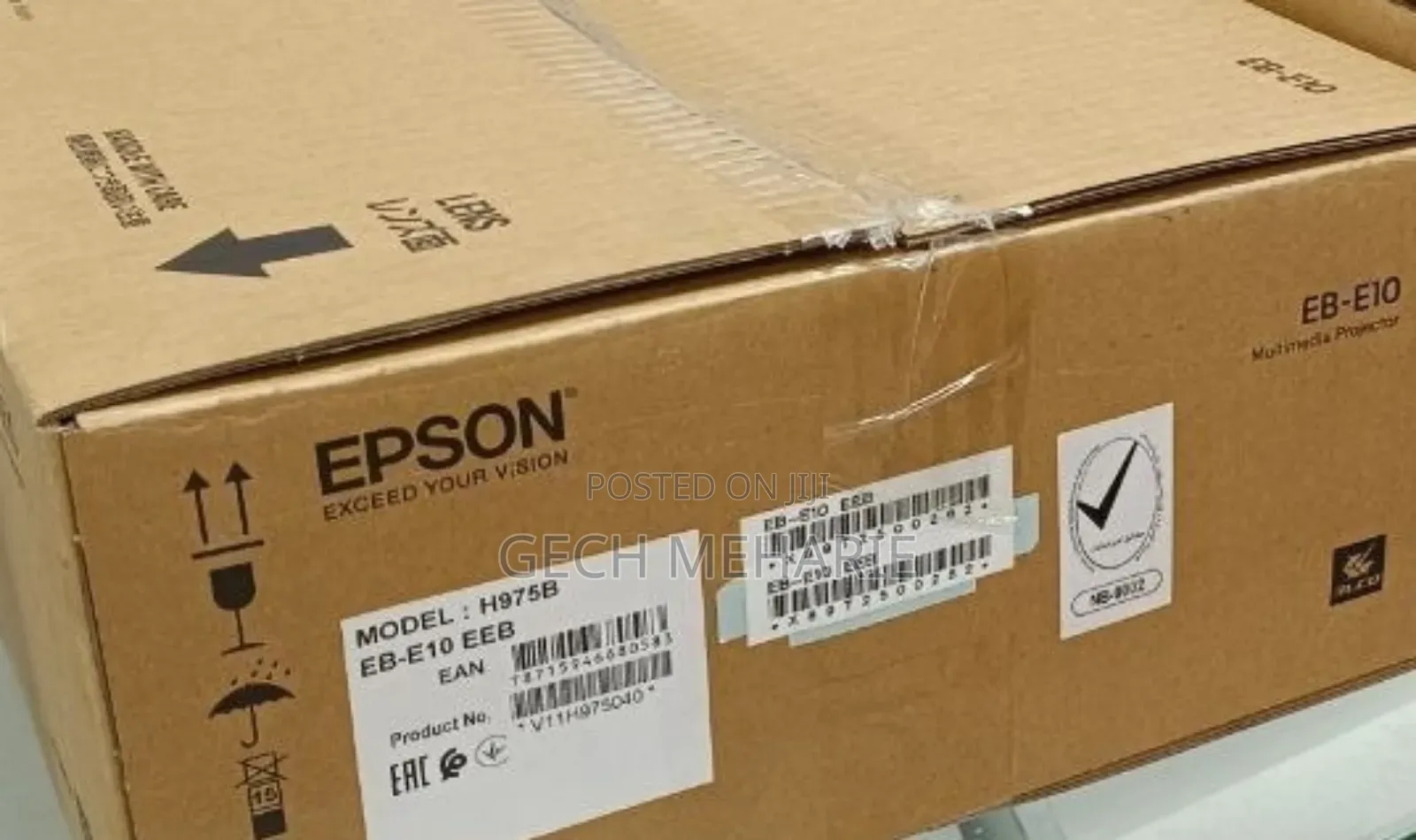 Brand New Epson Projector Model: Eb-E10 With Cartoon With B