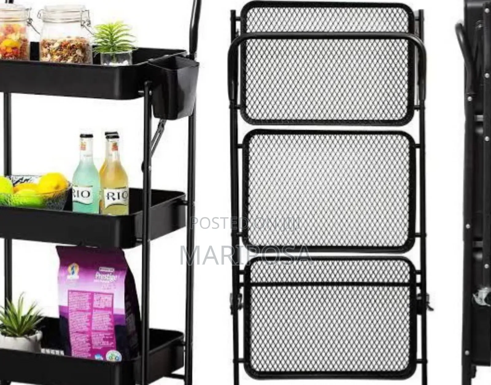 3-tier Rolling Cart Organizer