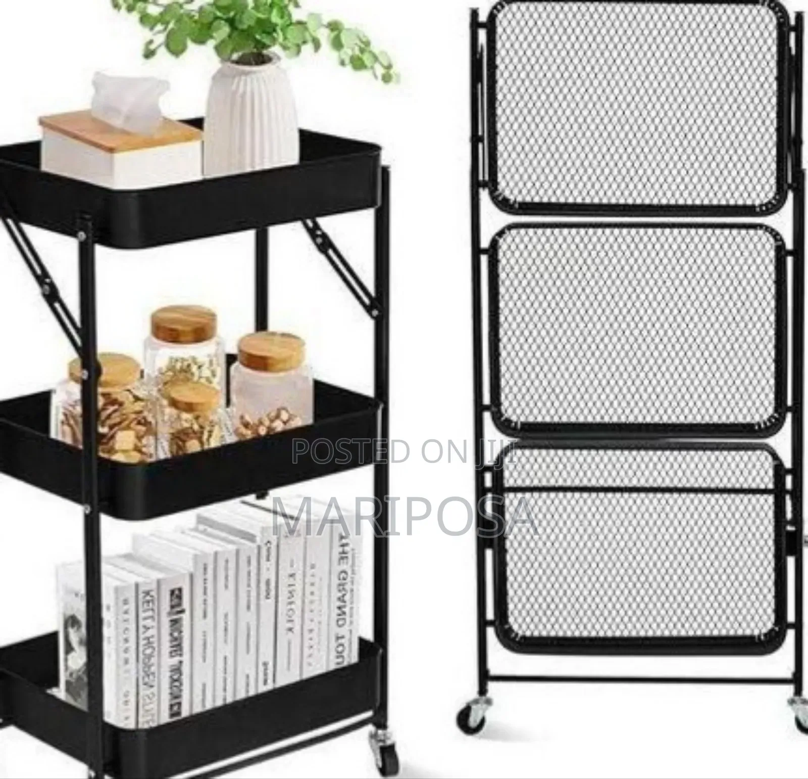 3-tier Rolling Cart Organizer