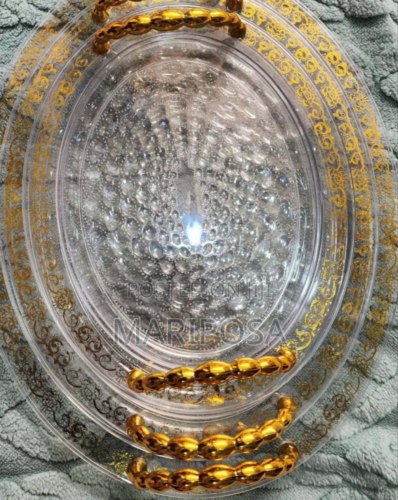 3pcs Acrylic Serving Tray