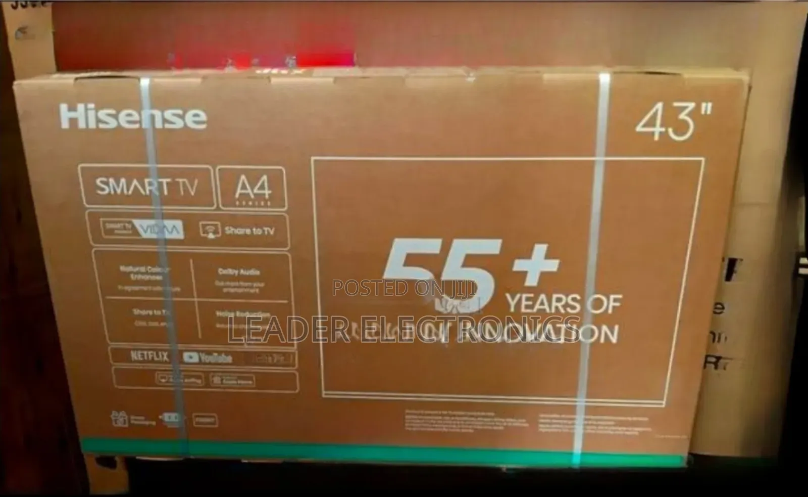Hisense 43′′ Smart Tv – Powered by Vidaa | New Arrival