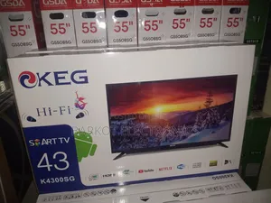 K E G Smart Tv 43 Inch Andraid New Doubel Gelass 2025 Quality Model
