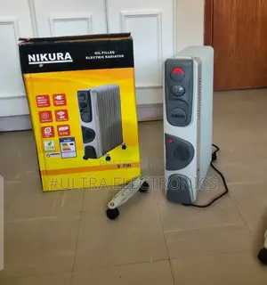 Nikura 9-Fin Oil Filled Electric Radiator. Type: Oil-Filled Electric
