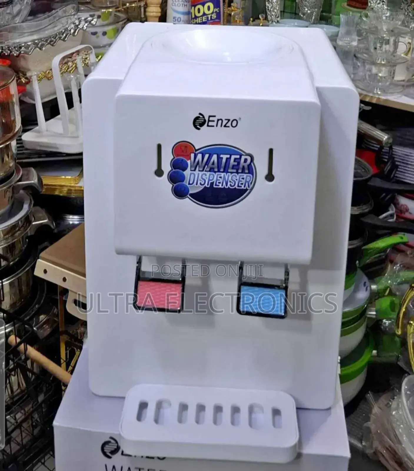 Enzo Tabletop Water Dispenser, Designed for Both Hot and Water