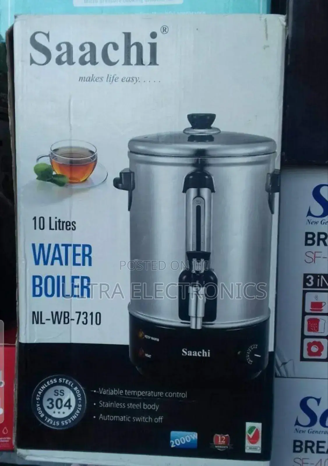 Saachi 10l Electric Water Boiler (Model Nl-Wb-7310), Kitchen Appliance