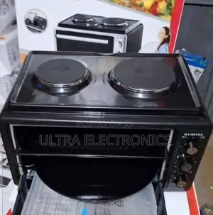 Kumtel Electrical Oven With Integrated Dual Hot Plates on Top.