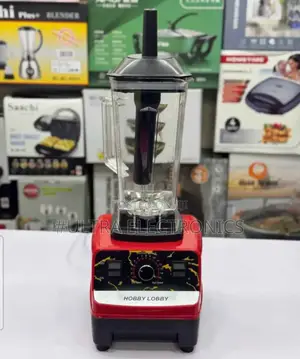 High-Speed Commercial Blender Branded as "Hobby Lobby".