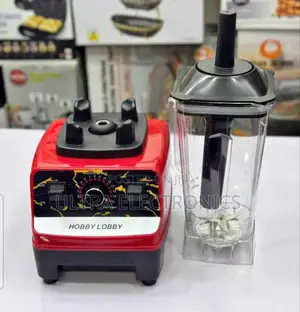 High-Speed Commercial Blender Branded as "Hobby Lobby".
