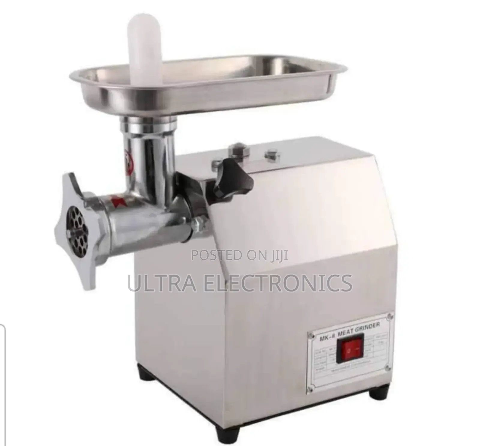 Commercial-Grade Electric Stainless Steel Meat Grinder.