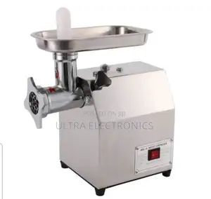 Commercial-Grade Electric Stainless Steel Meat Grinder.