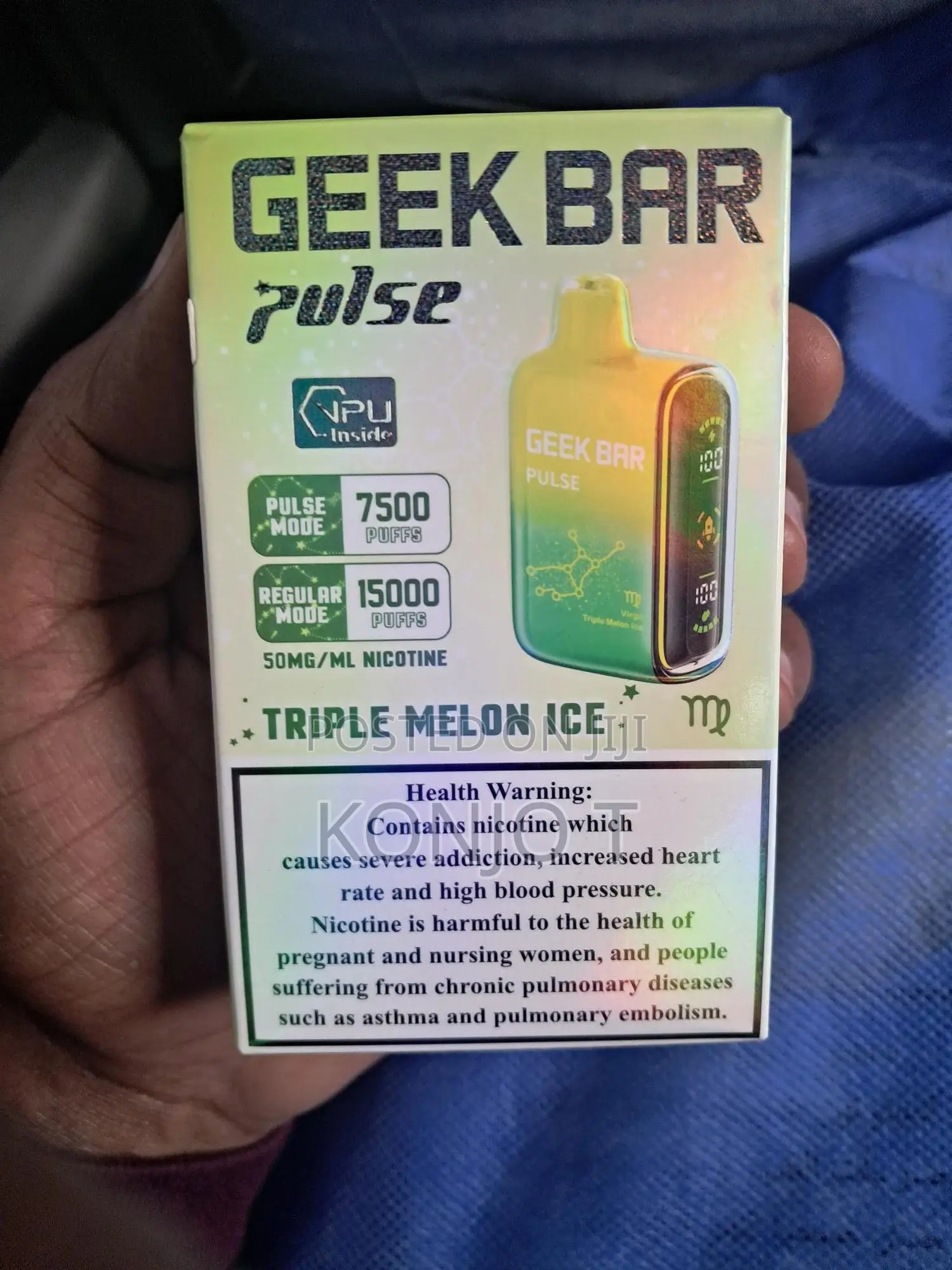 Geek Bar -- Triple Melon Ice __ 15,000 Puff