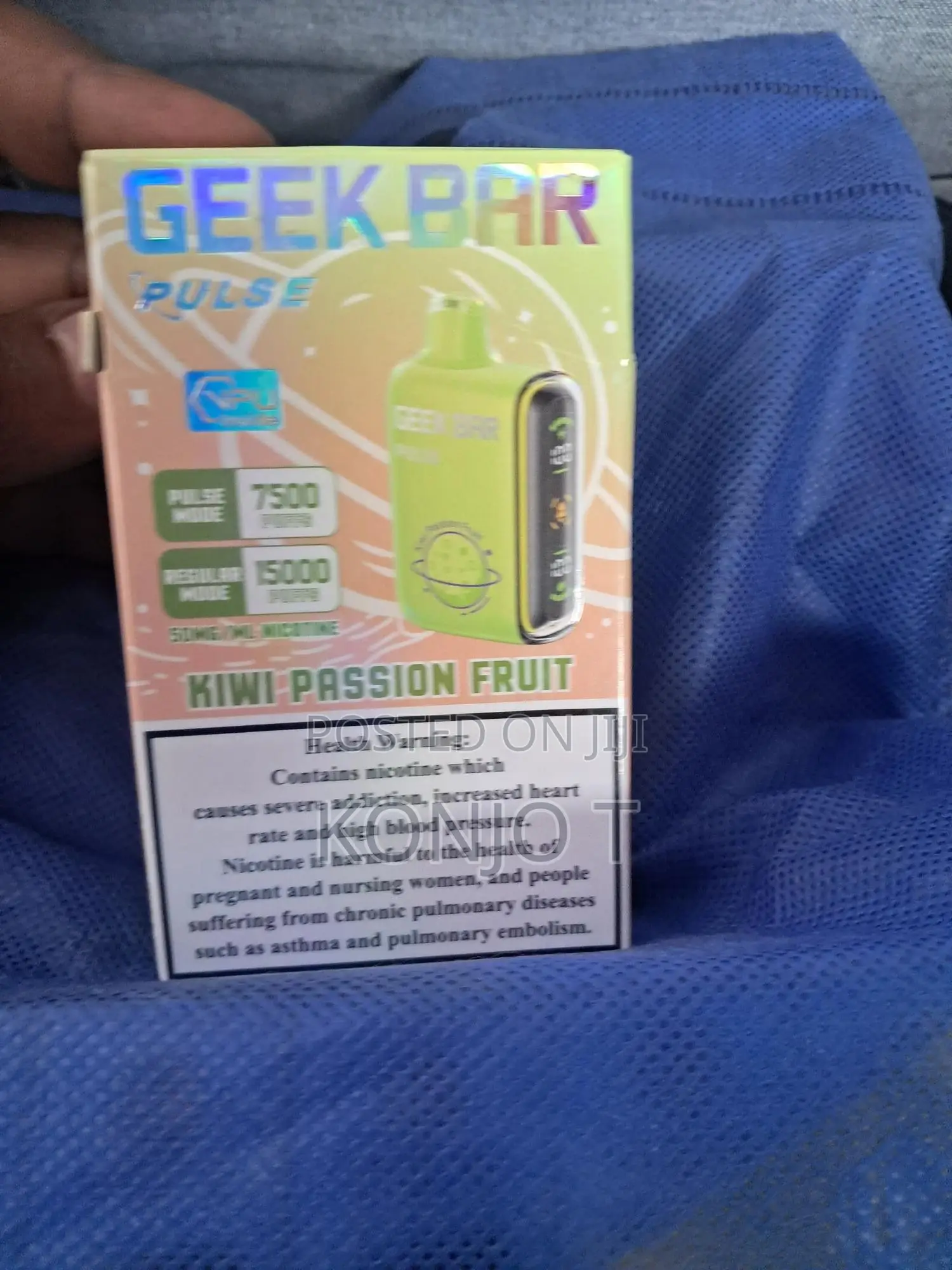 Geek Bar -- Kiwi Passion Fruit -- 15,000 Puff