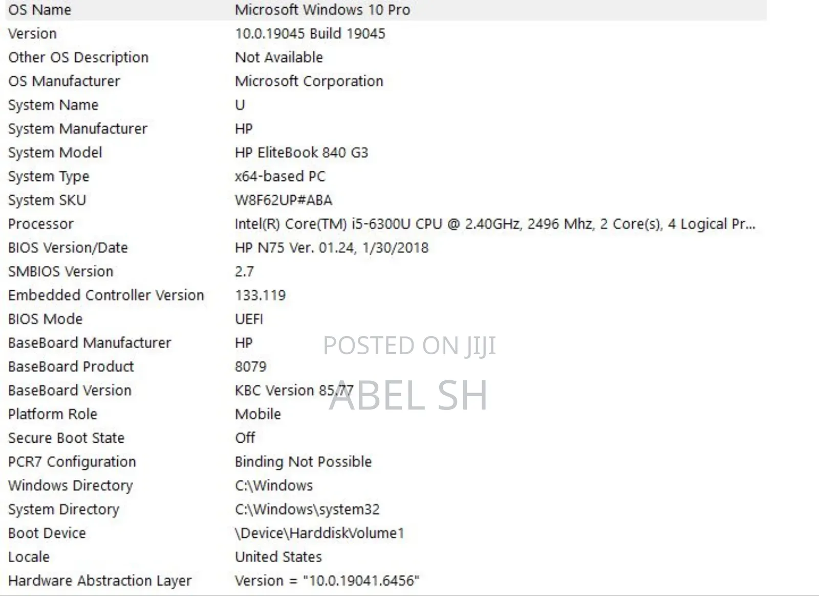 Laptop HP EliteBook 840 G3 8GB Intel Core i5 SSD 256GB