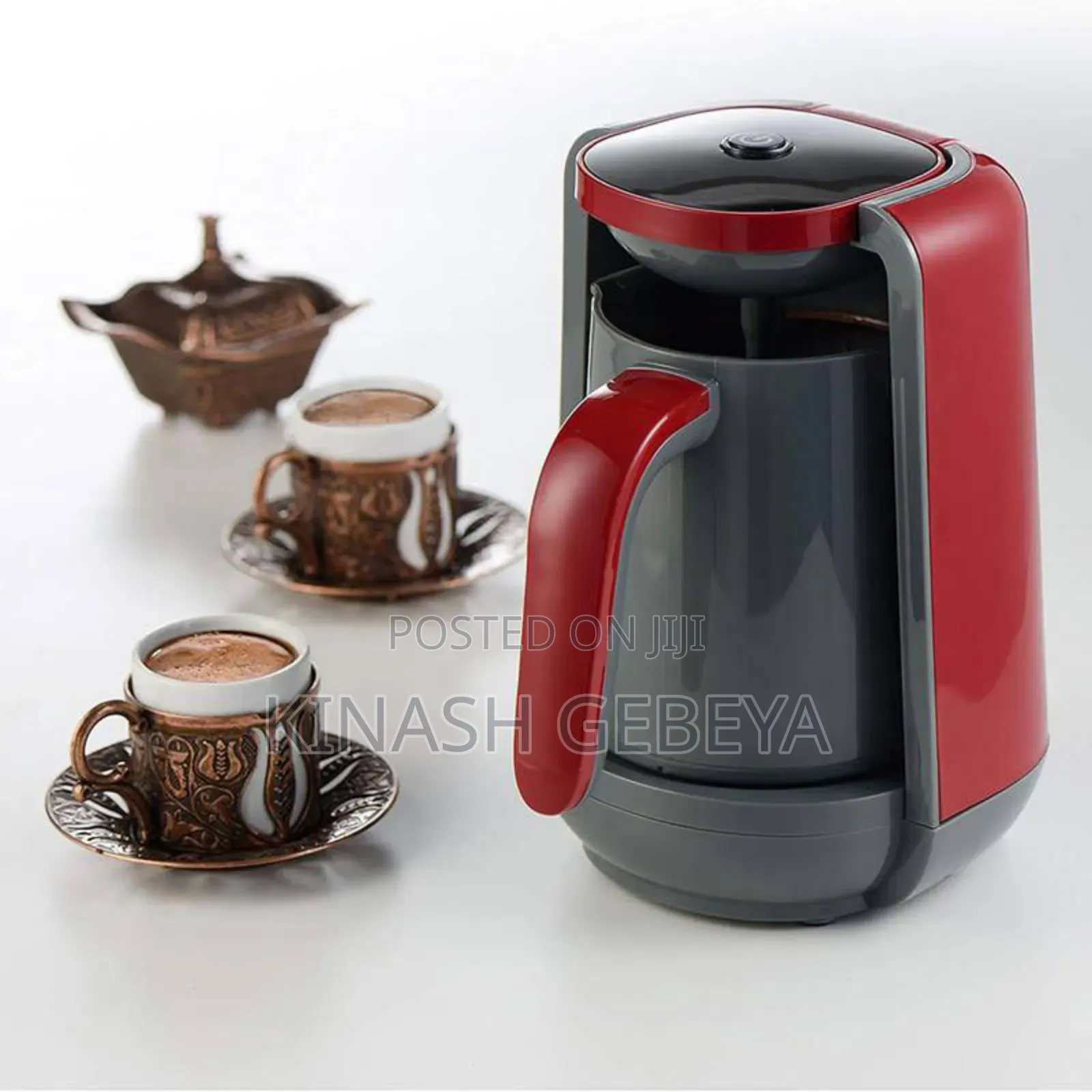 Silver Love Turkish Coffee Maker