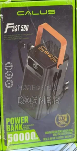 50,000mah Calus Fast 580 Power Bank. ፓወር ባንክ