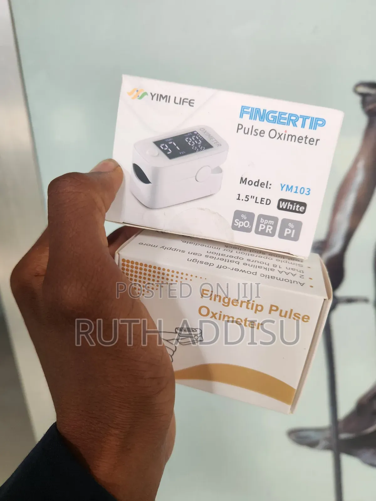 Portable Fingertip Pulse Oximeter for Blood Oxygen Ethiopia Brand New