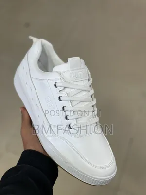 Triple White Cat Flats (100% Authentic Material)