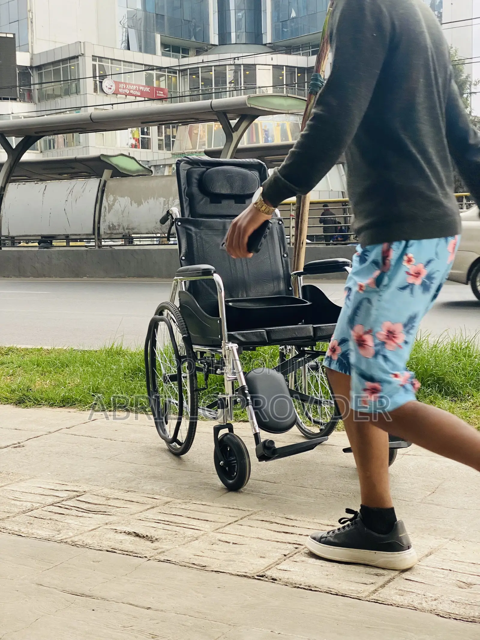 Disabled Scooter Wheelchairs Folding Full-Lying Chair With Toilet