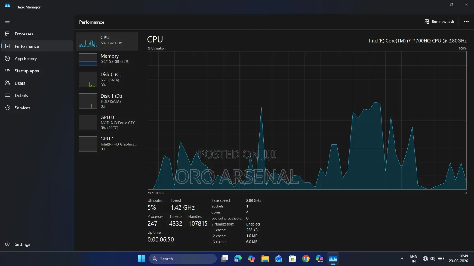 Laptop Dell Inspiron 15 16GB Intel Core i7 HDD+SSD 1T