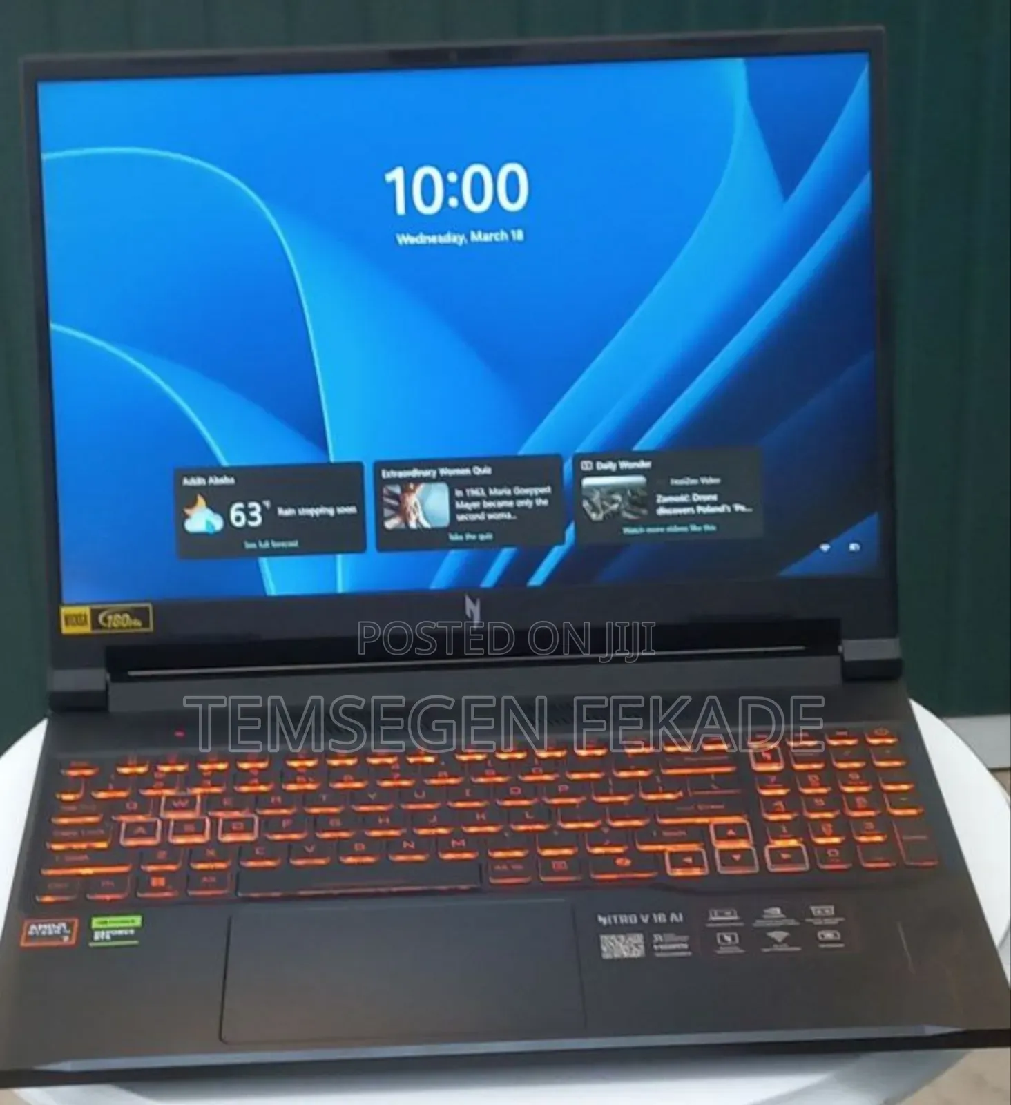 New Laptop Acer Nitro 5 16GB AMD Ryzen 7 SSD 1T