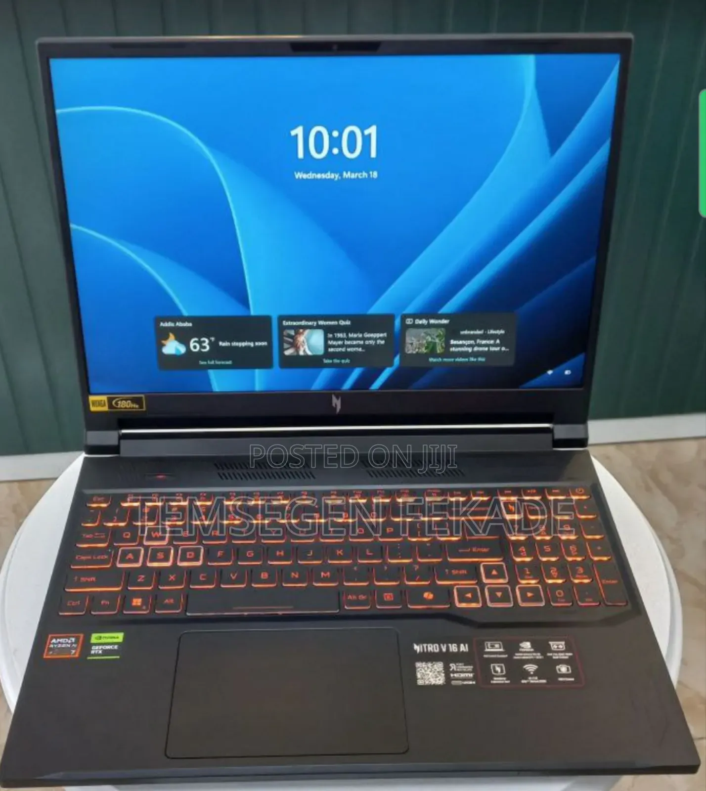 New Laptop Acer Nitro 5 16GB AMD Ryzen 7 SSD 1T