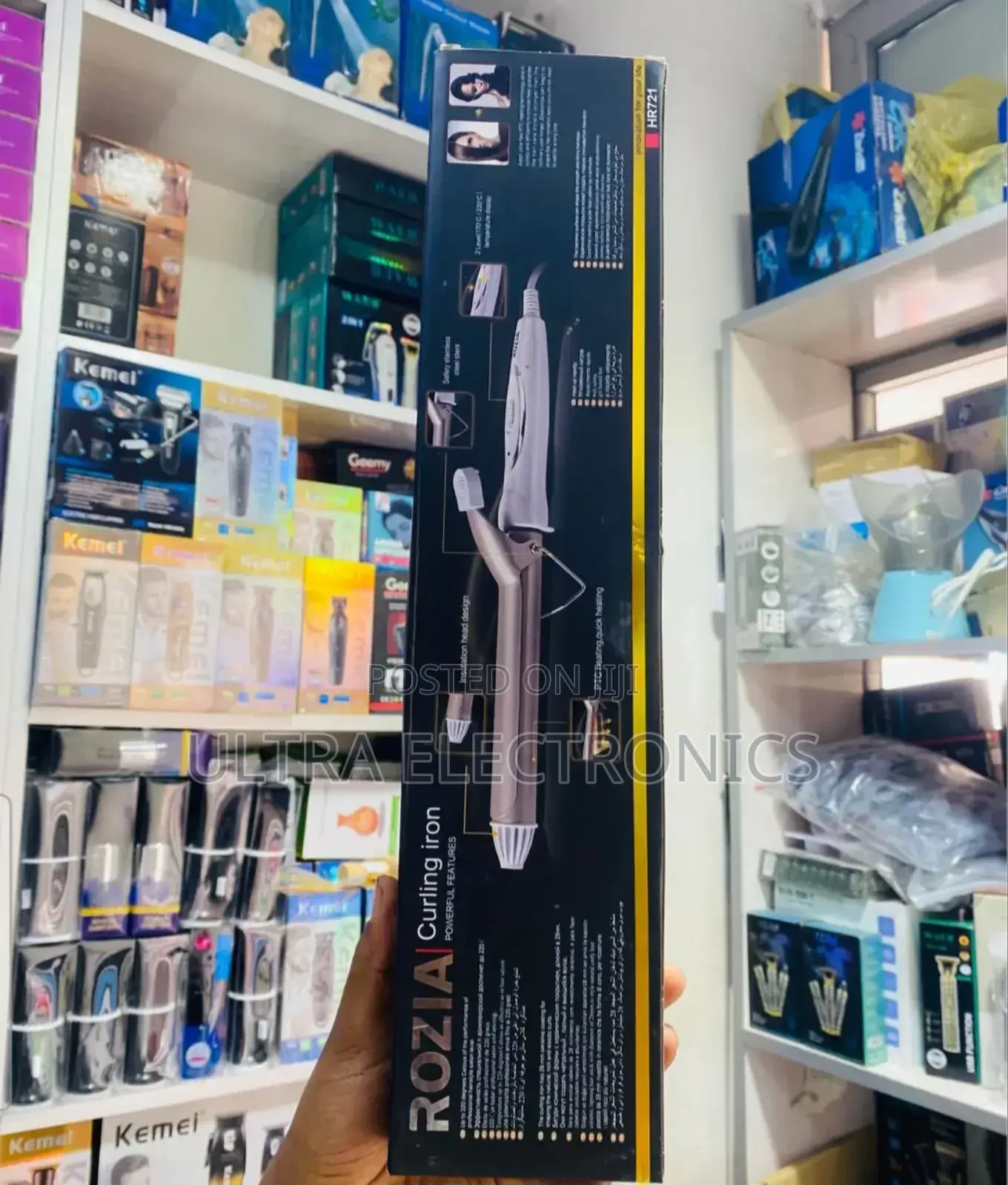 Rozia Hr721 Curling Iron. Technology: Features a Ceramic Surface To