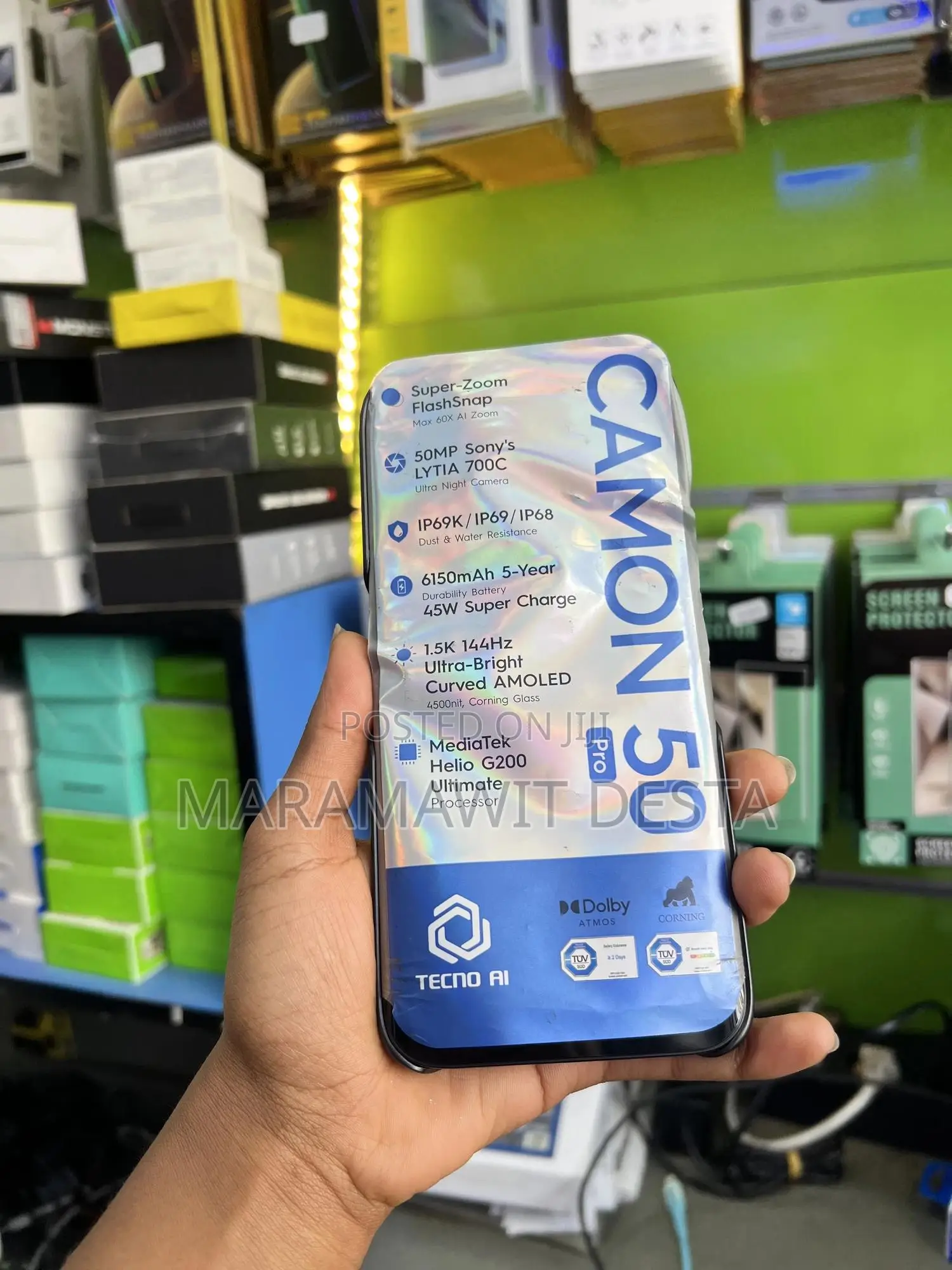 New Tecno Camon 50 Pro 256 GB Black