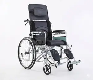 Wheelchairs Folding Full-Lying Chair With Toilet Multifunctional