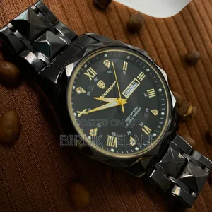 Black Poedigar Men's Watch