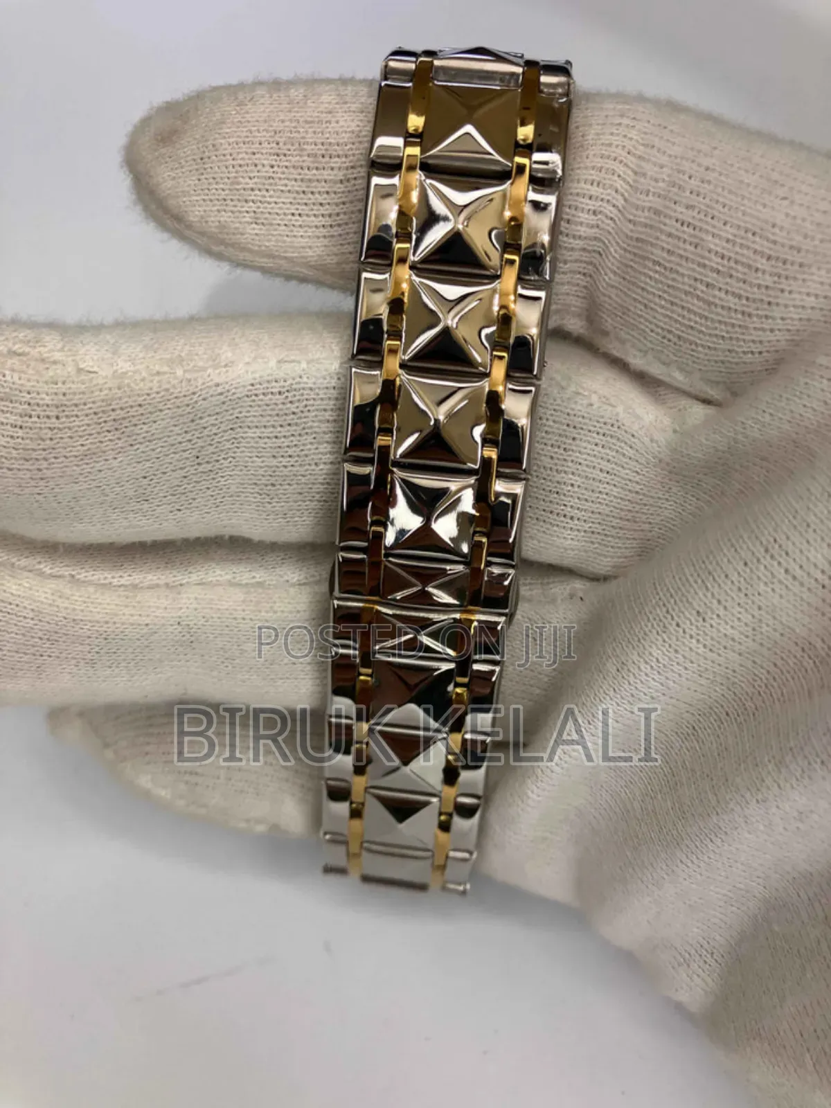 Silvwe With Blue Poedigar Men's Watch