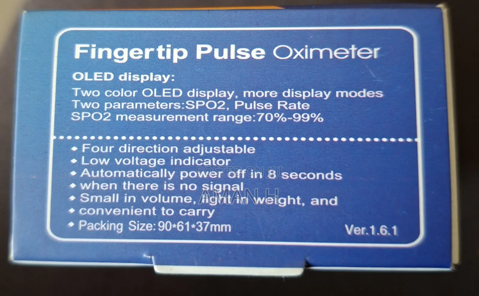 Fingertips Pulse Oximeter
