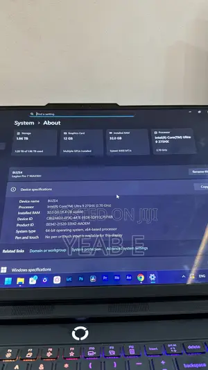 New Laptop Lenovo Legion 7 32GB Intel Core Ultra 9 SSD 2T
