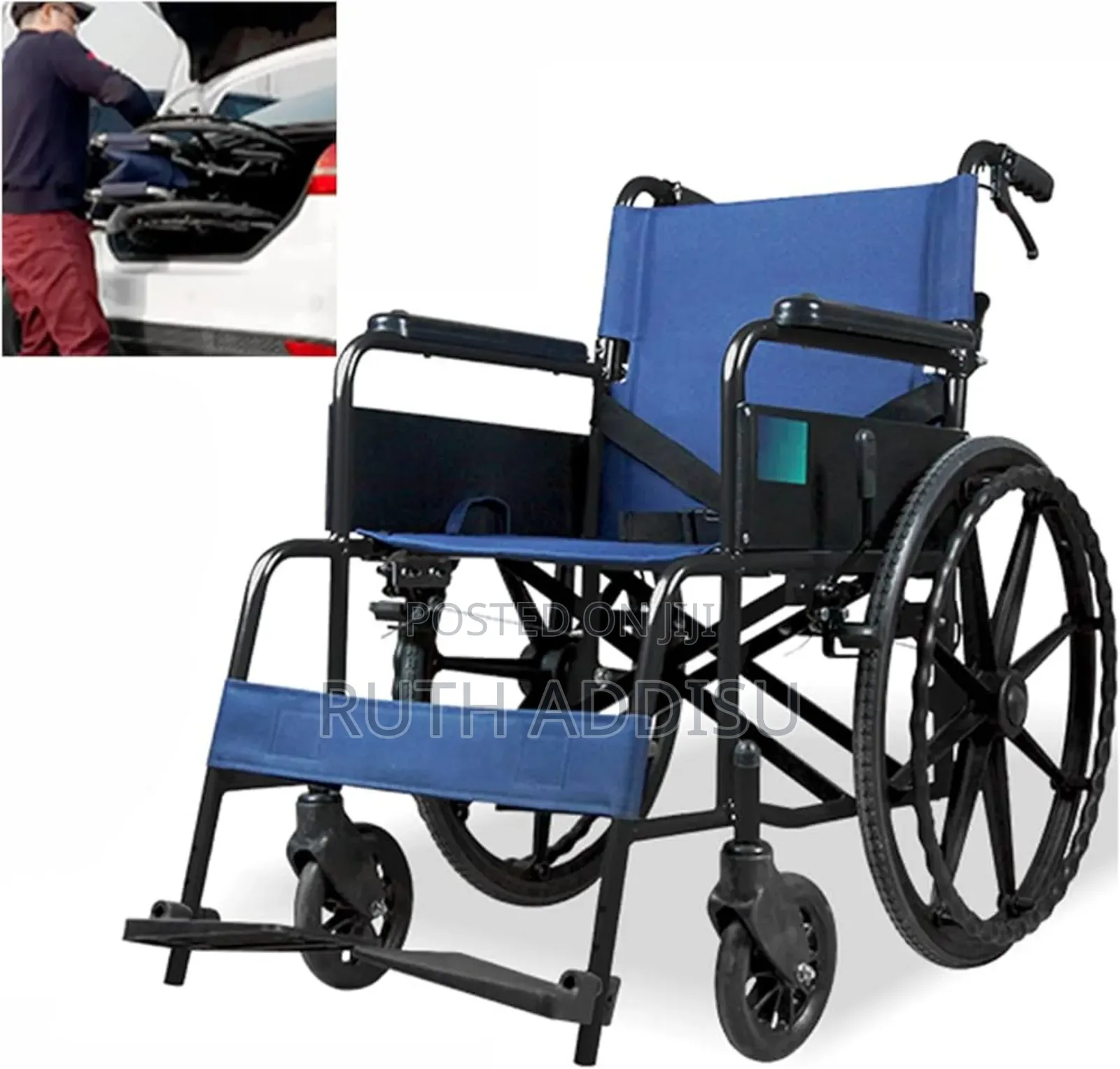 Wheelchair,Ultralight Folding Transport Wheelchairs,Lightweight Steel