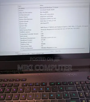 New Laptop Asus ROG Strix G16 G614 16GB AMD Ryzen 9 SSD 1T