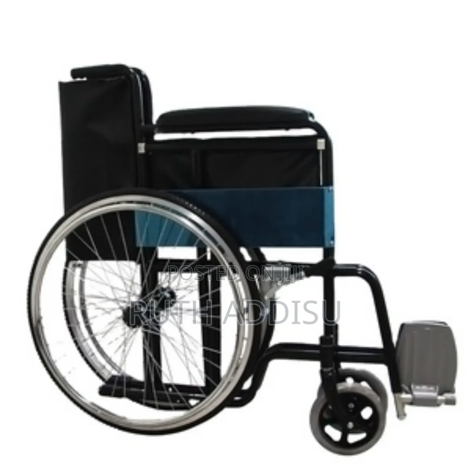Self Propel Compact Folding Wheelchair With Fold Down Handles Medical