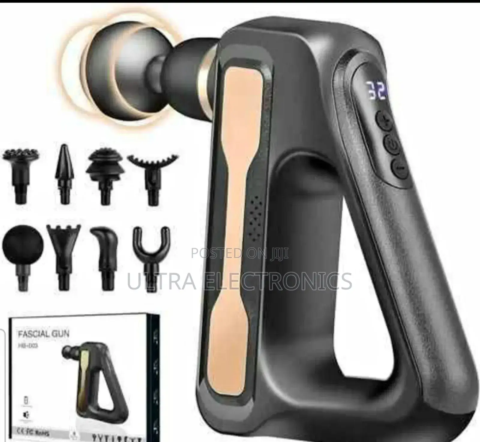 Massage Gun, Often Branded as a "Fascial Gun".Features 32 Adjustable