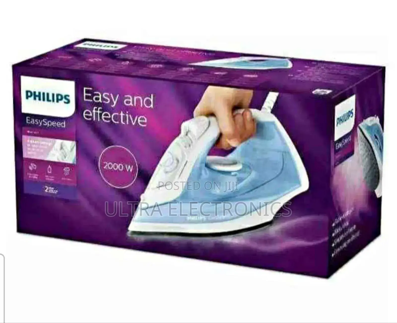 Philips Easyspeed Steam Iron (Model Gc1740/26). Power Output: