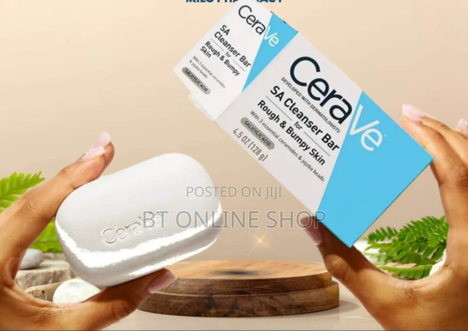 Cerave Sa Soap-Free Facial Cleanser Bar With Salicylic Acid (4.5 Oz)