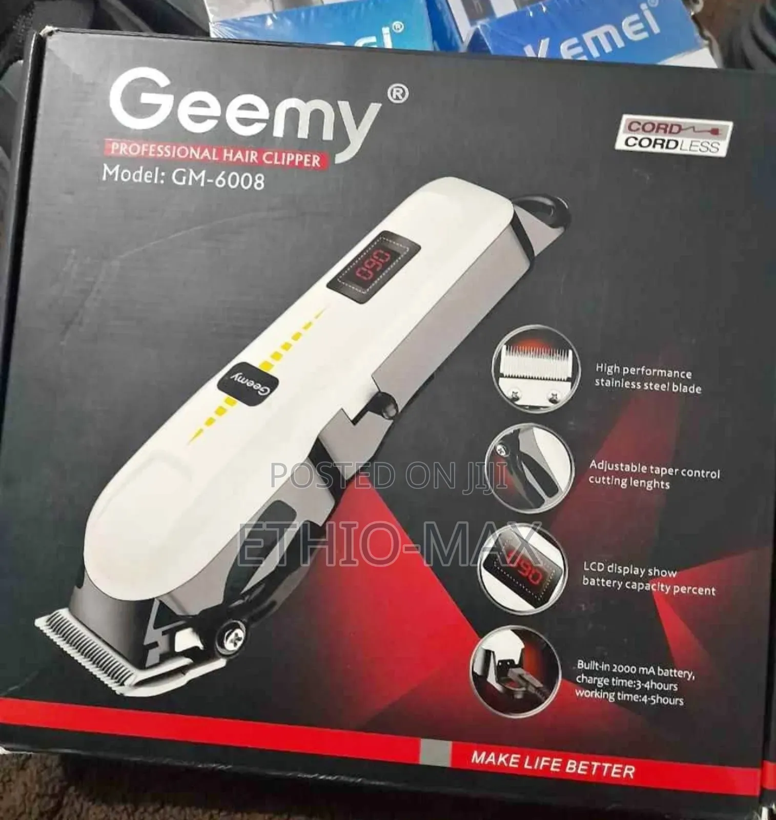 Geemy Professional Hair Clipper