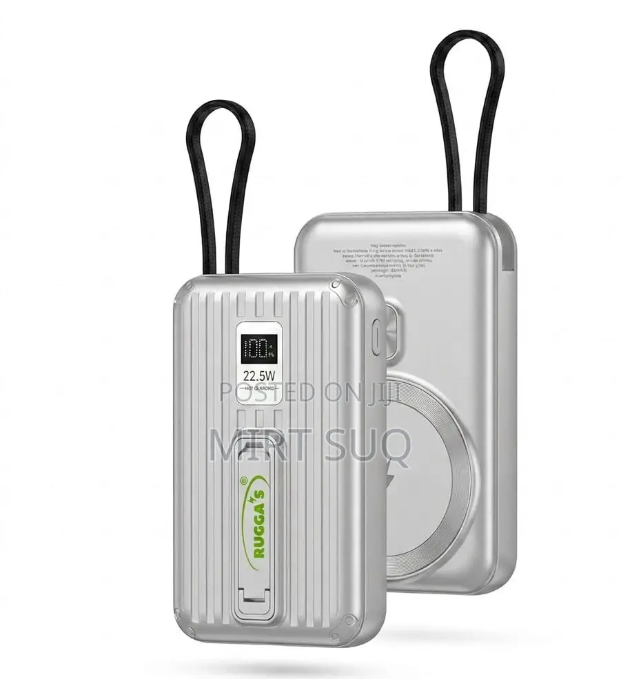 Rugga’S 10000mah 22.5w Super Fast Power Bank – Wireless Charging