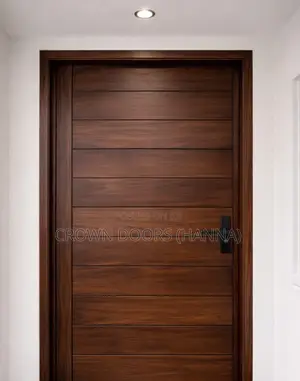 Room Doors Made of Natural Stone and Wooden Fiber.