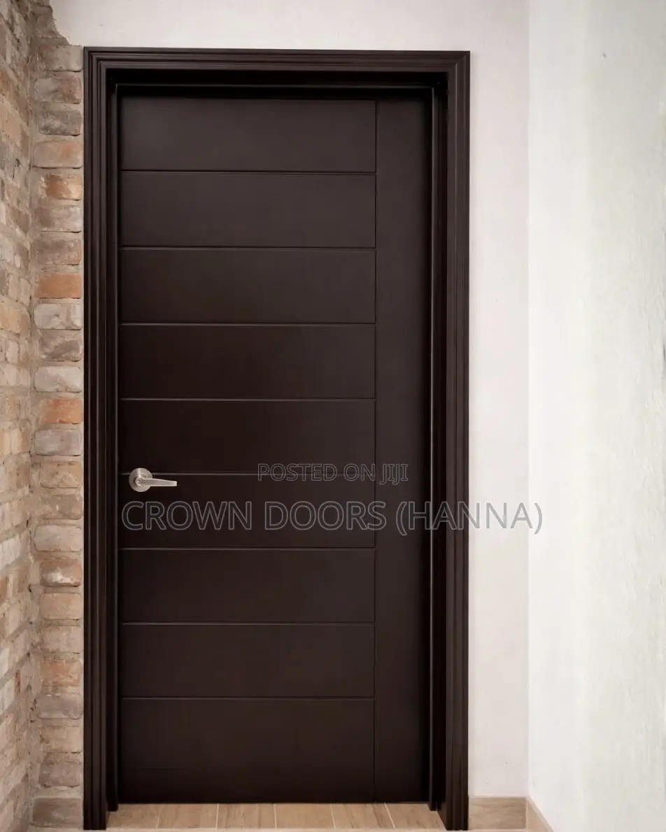 Room Doors Made of Natural Stone and Wooden Fiber.